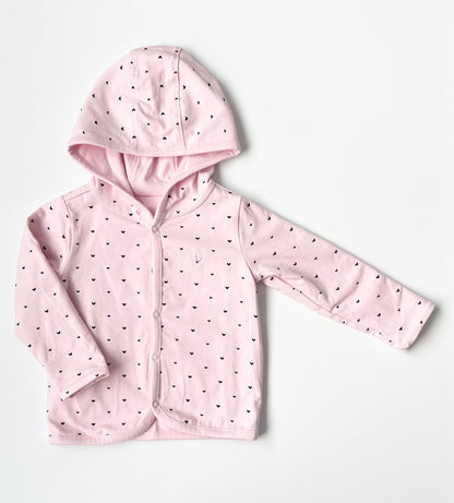 Noppies Pink Reversible Snap Hoodie (4-6 Months)