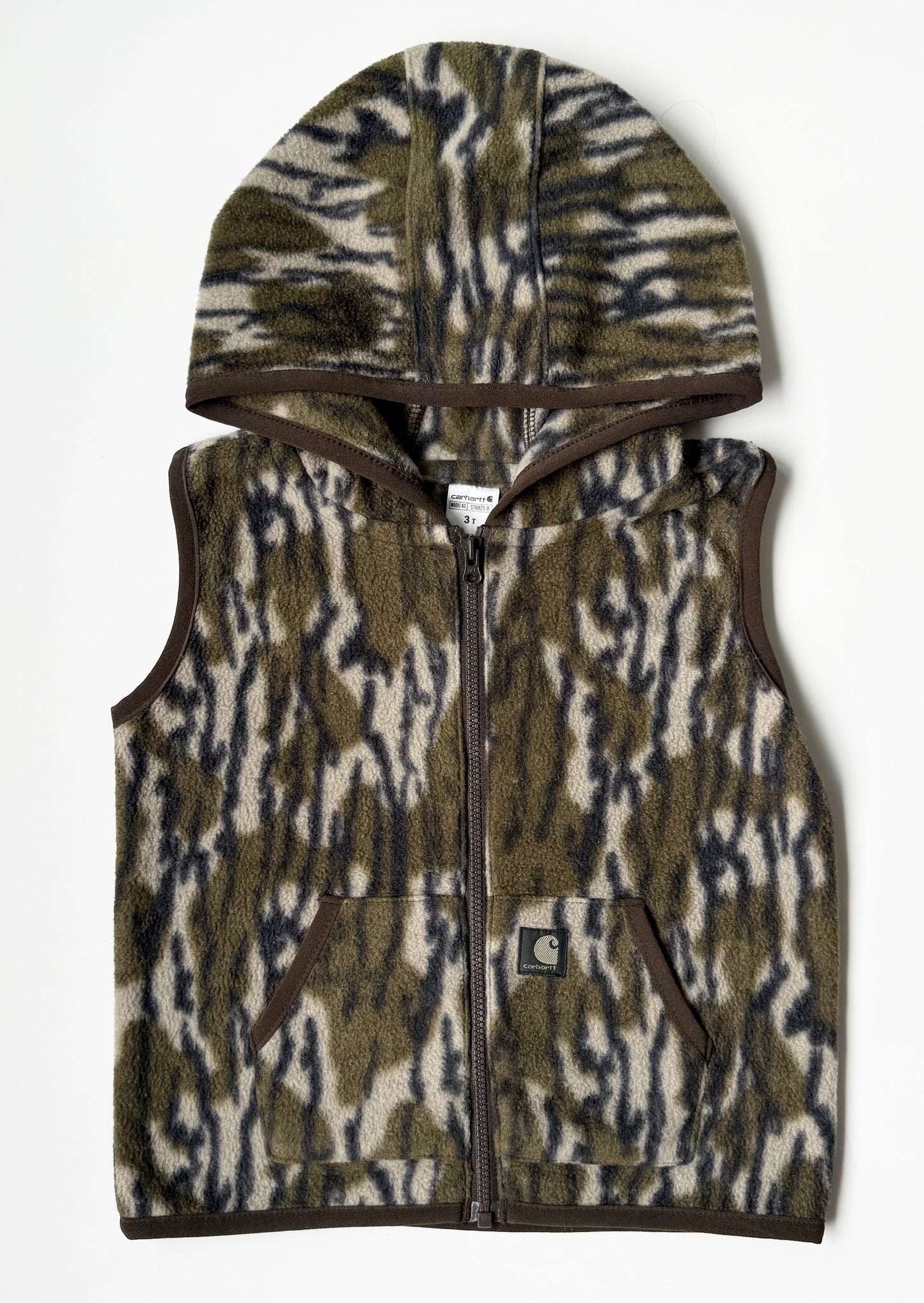Carhartt Camouflage Hooded Fleece Vest (3T)