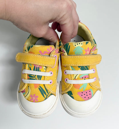 See Kai Run Yellow Tropical Fruit Velcro & Stretch Lace Sneakers (7)