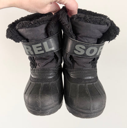 Sorel Black Snow Commander Winter Boots (9)