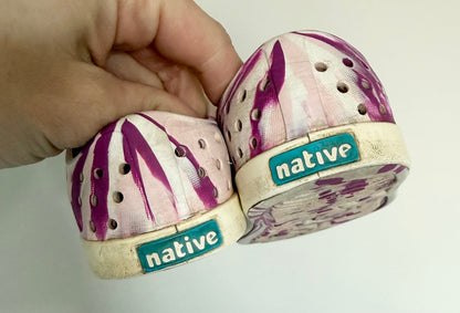 Native Purple Marble Jefferson Slip Ons (7)