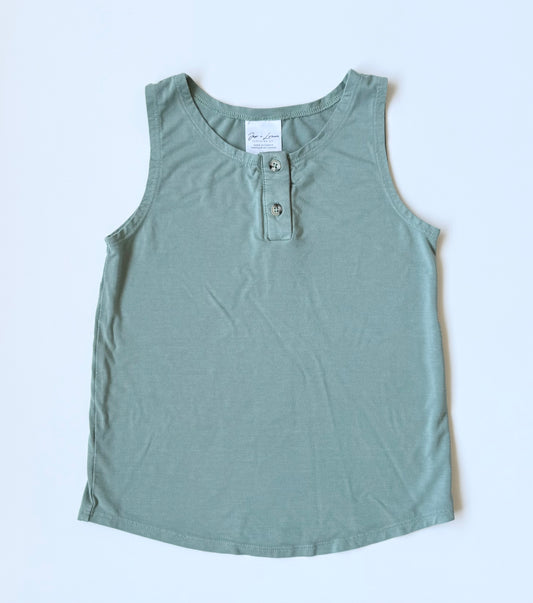 Jax & Lennon Green Tank Top (3/4 Years)