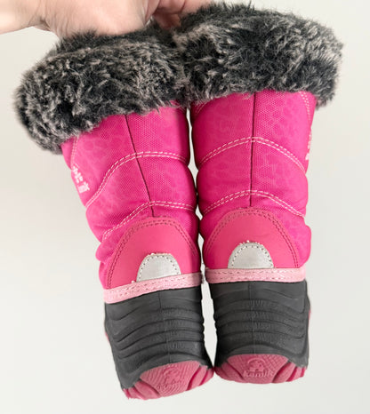 Kamik Snowgypsy 3 Pink & Fur Trim Taller Winter Boots (9)