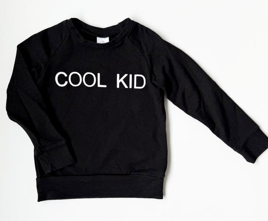Posh & Cozy Black “Cool Kid” Pullover (2T)