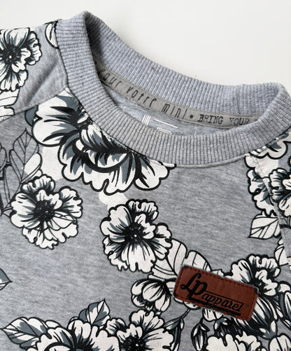 LP Apparel Grey Floral Sweater (18-24 Months)