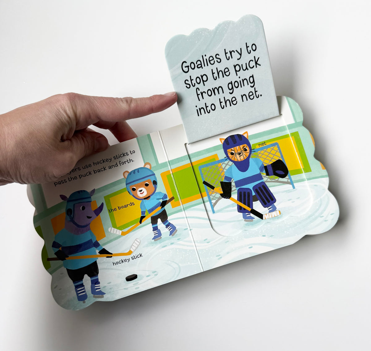Let’s Play Hockey Lift-A-Flap Board Book