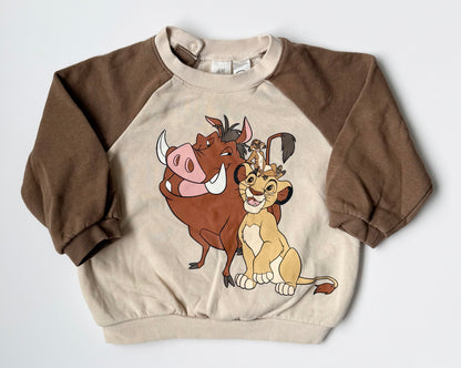 H&M x Disney The Lion King Brown Simba & Crew Sweater & Pants Set (9-12 Months)