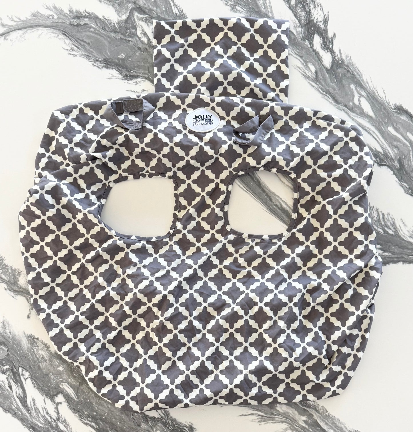 Jolly Jumper Sani-Shopper Cover in Grey & White