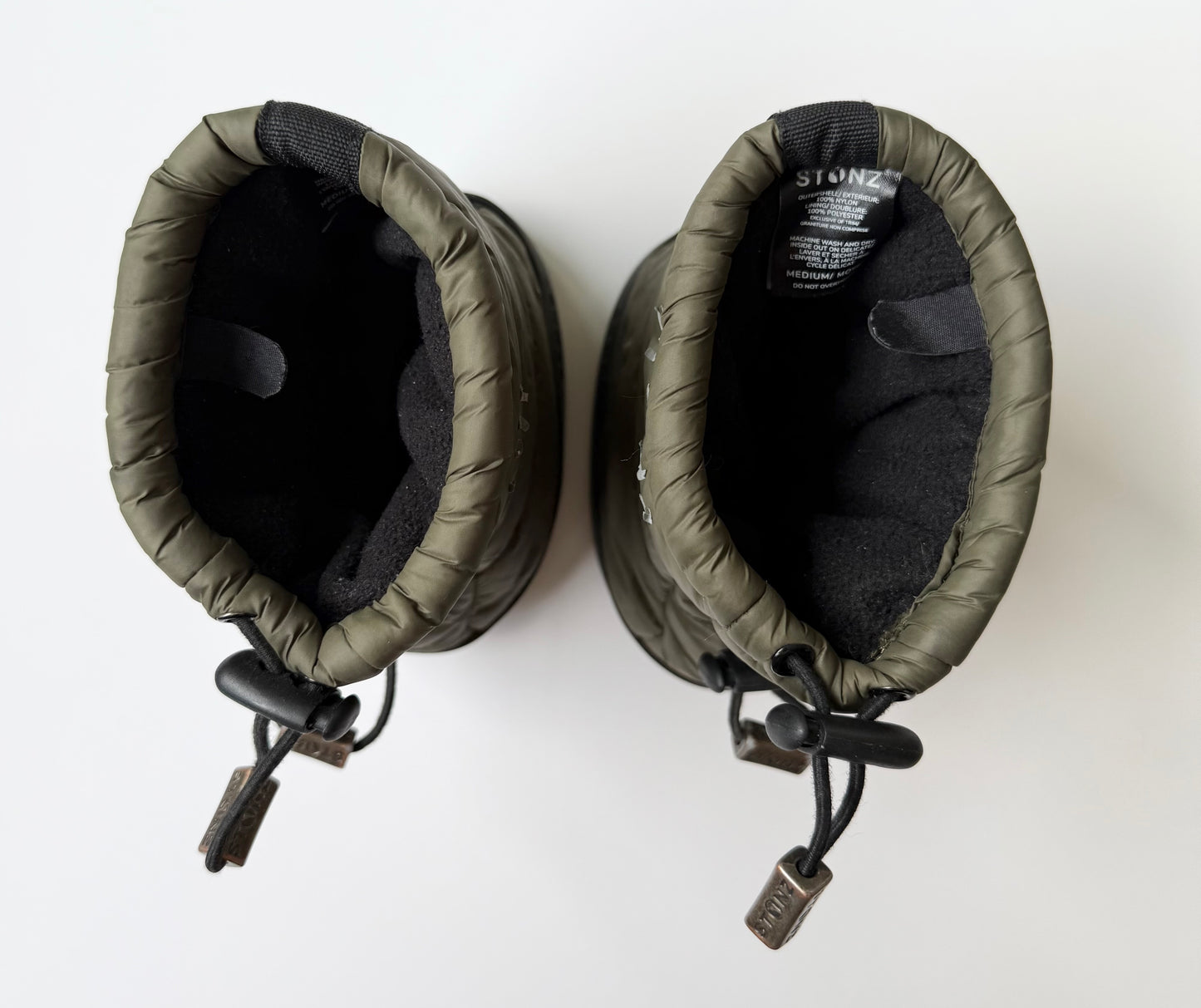 Stonz Puffer Booties in Cypress (Medium)