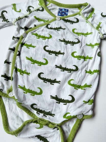 KicKee Pants Alligator Kimono Bodysuit (0-3 Months)