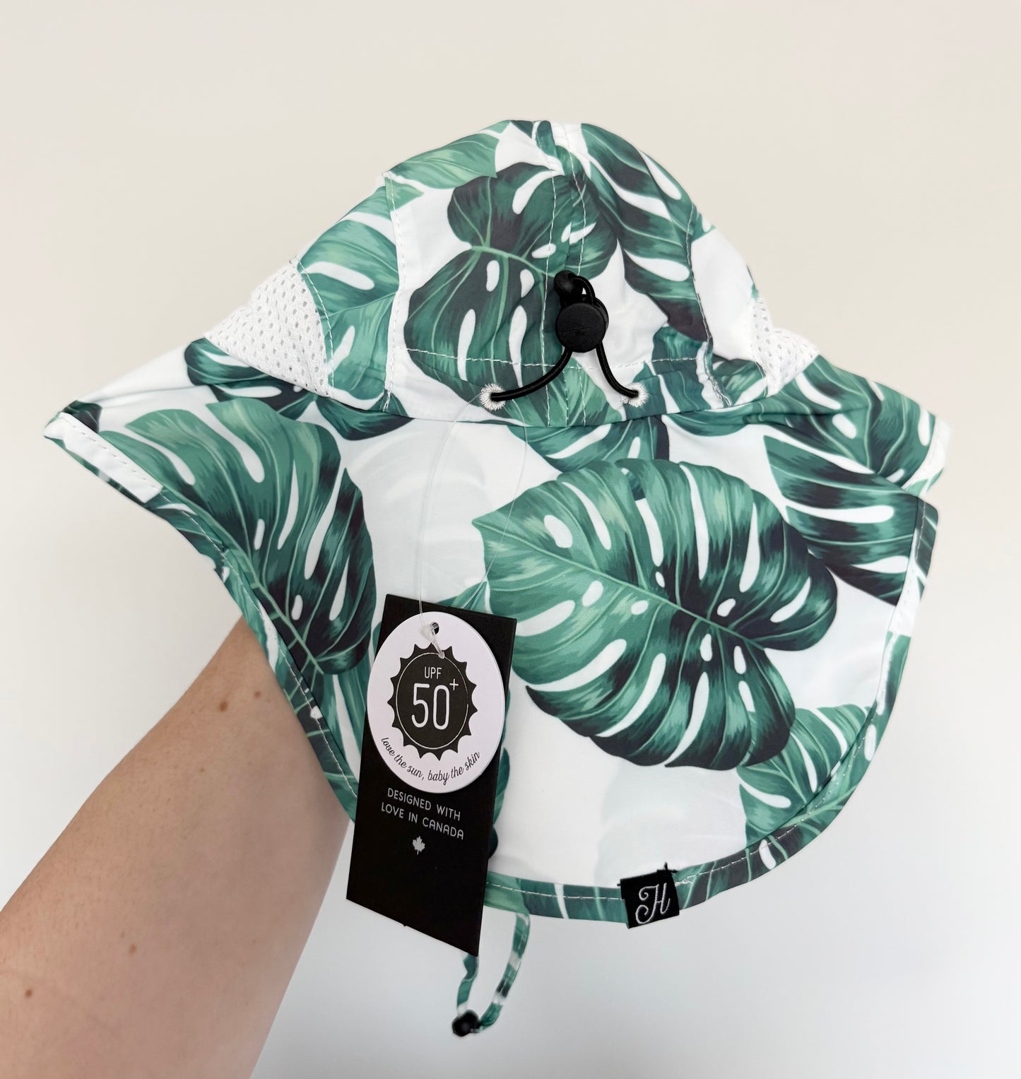 Honeysuckle Swim Tropical Leaves Sun Hat - New (1-3 Years)