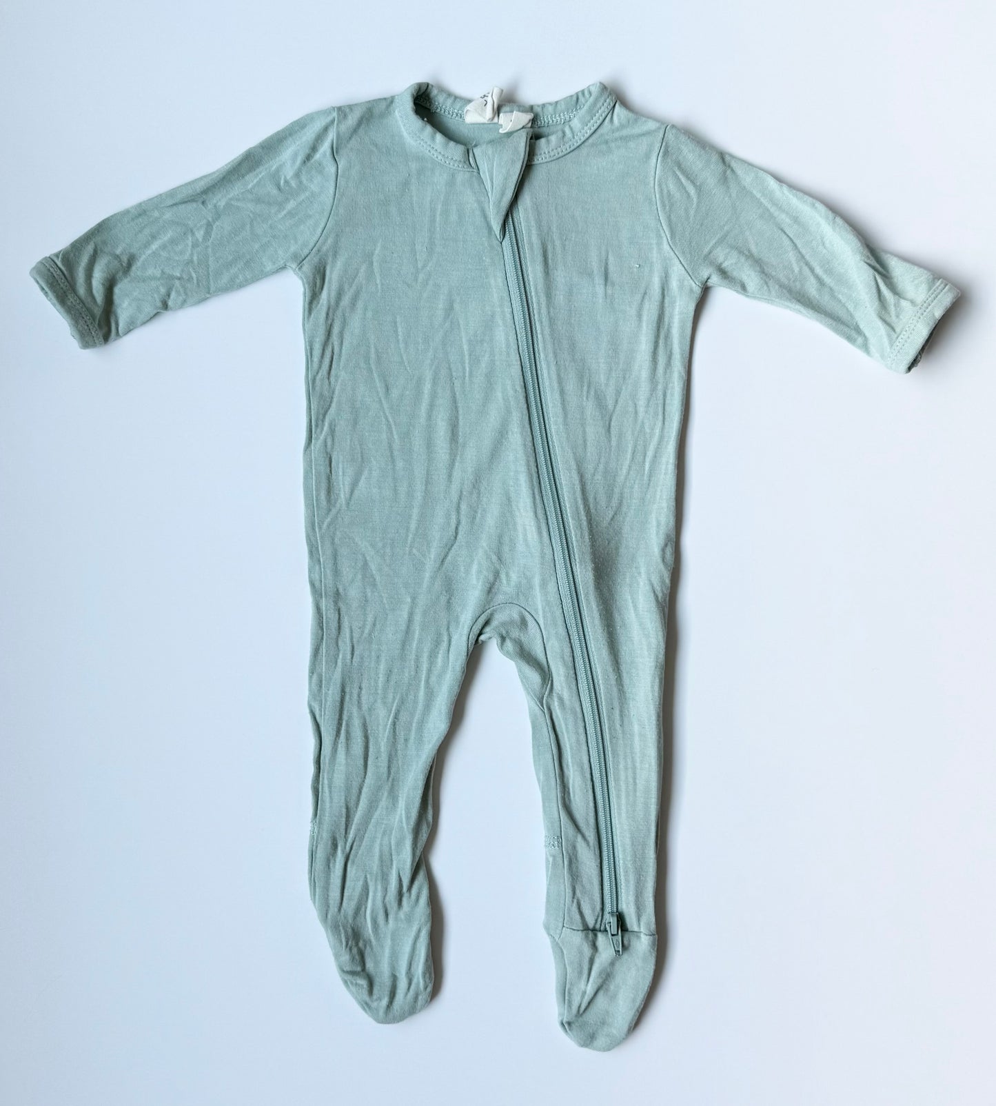 Kyte Sage Zipper Footie Sleeper (Newborn)