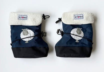 Stonz Blue Sheep Winter Booties - Lined (Large)