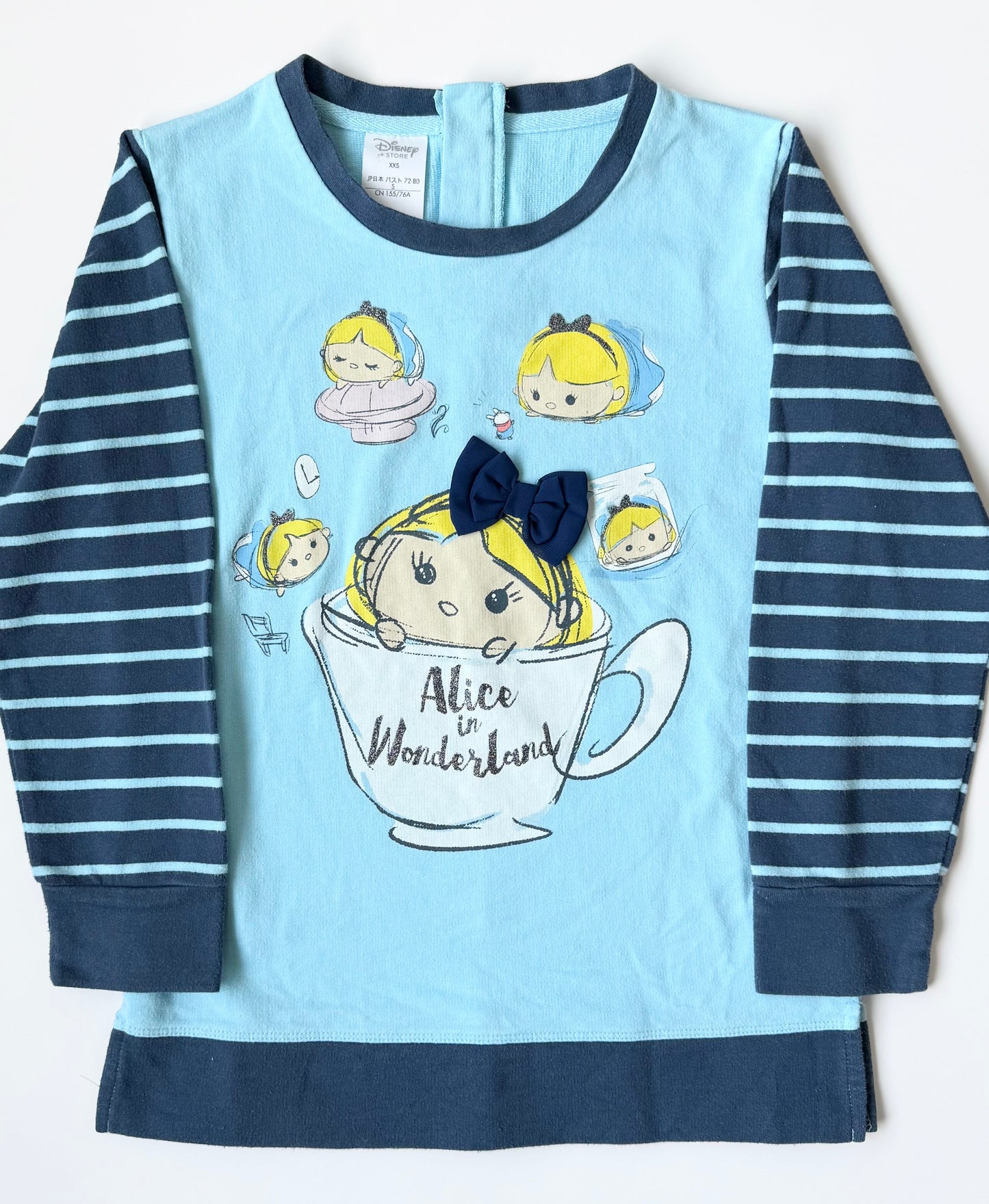 Disney Store Blue Striped Alice in Wonderland Sweater (12-14 Years)