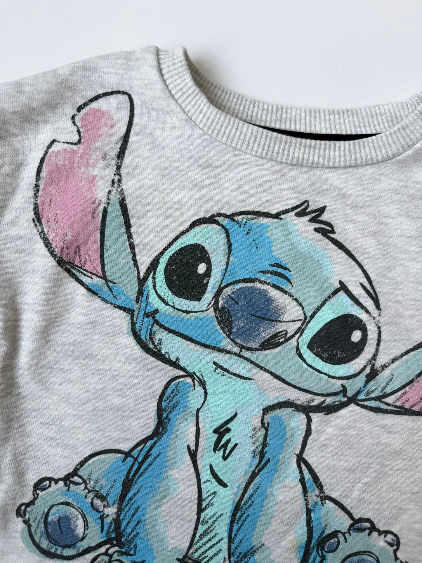 Disney Stitch Light Grey Sweater (18 Months)