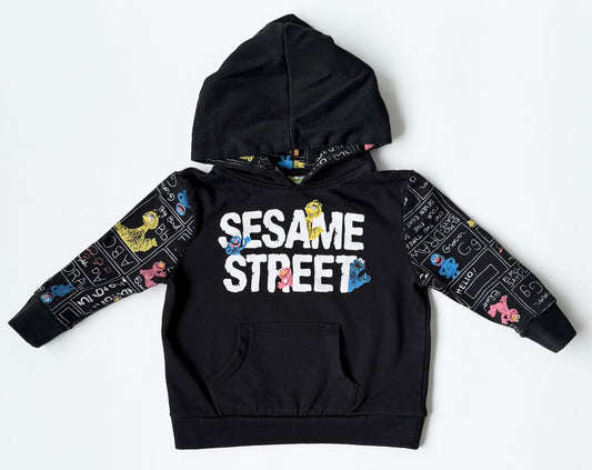 Sesame Street Black Characters Hoodie (2T)