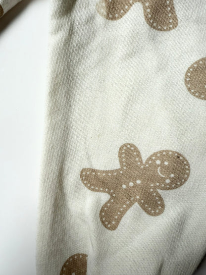 Lila & Jack White Gingerbread Men Sweater & Pants Two Peice Set (12-18 Months)