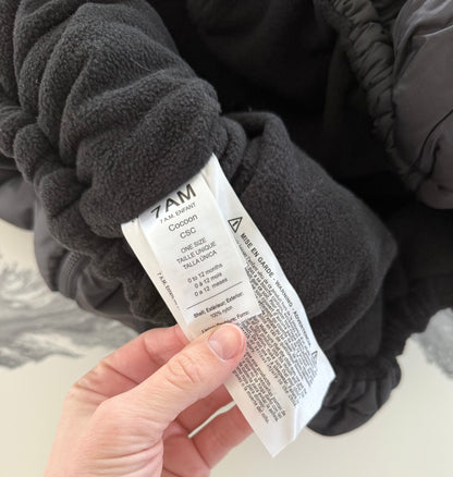 7AM Car Seat Cocoon Cover - Black - One Size (0-12 Months)