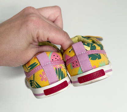 See Kai Run Yellow Tropical Fruit Velcro & Stretch Lace Sneakers (7)
