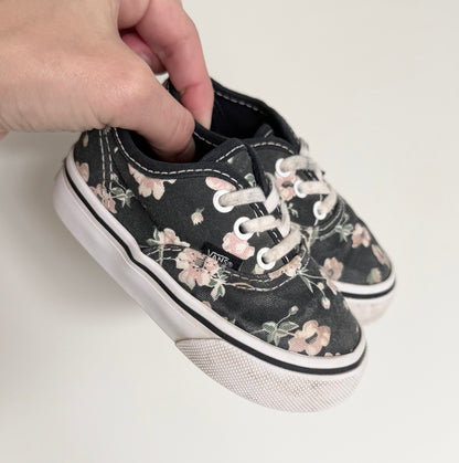 Vans Dark Floral Lace Up Sneakers (5)