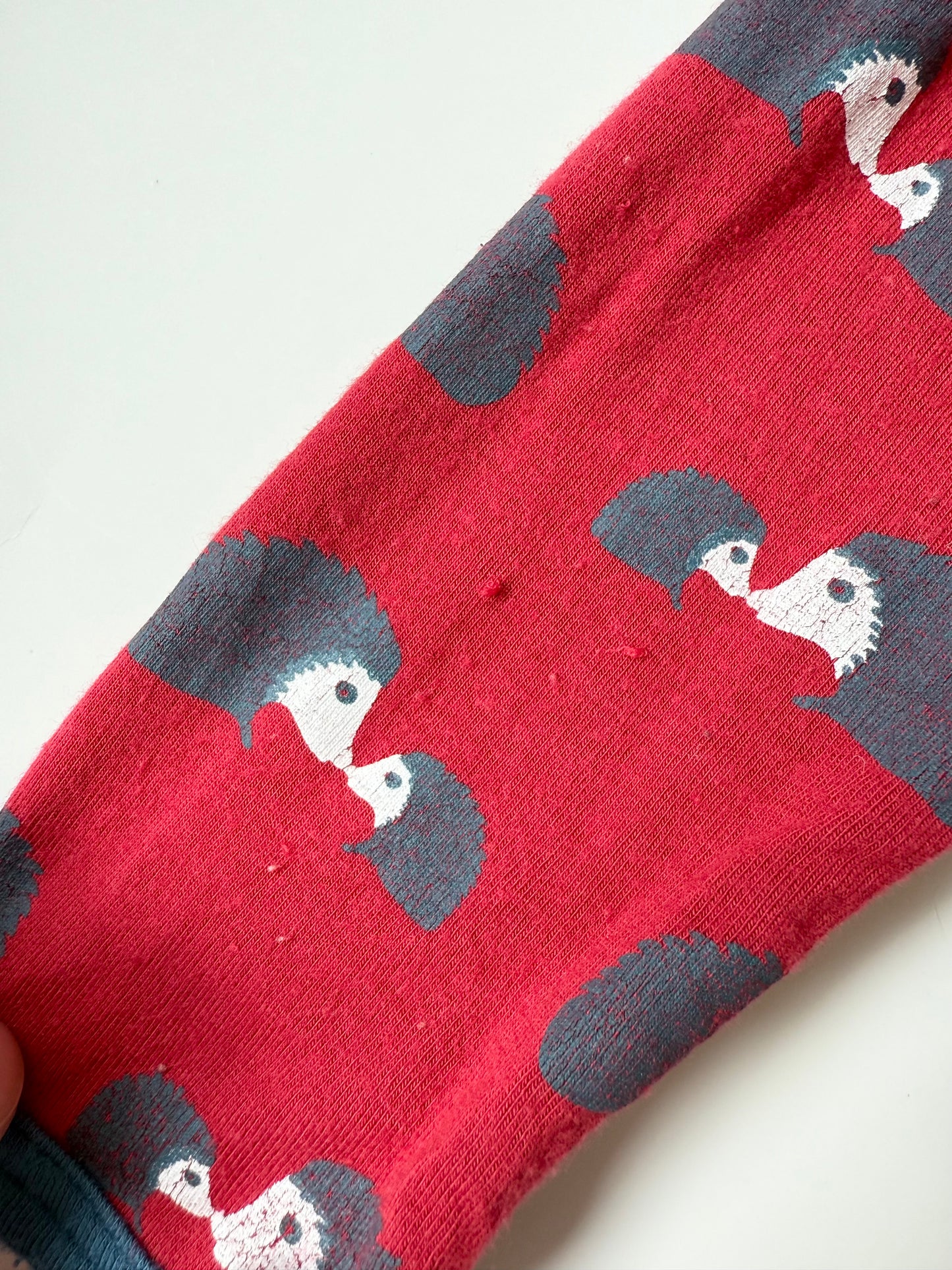 Kickee Pants Red Hedgehog Snap Sleeper Romper (3-6 Months)