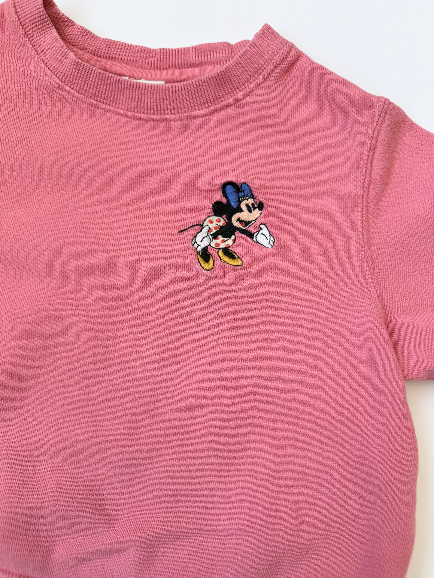 Uniqlo Disney Pink Minnie Mouse Crewneck (3T)