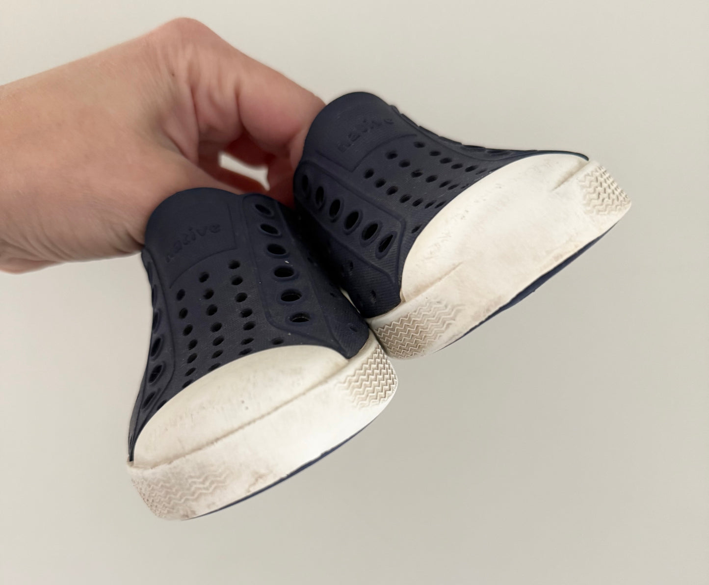 Native Dark Navy Blue Jefferson Slip Ons (C6)