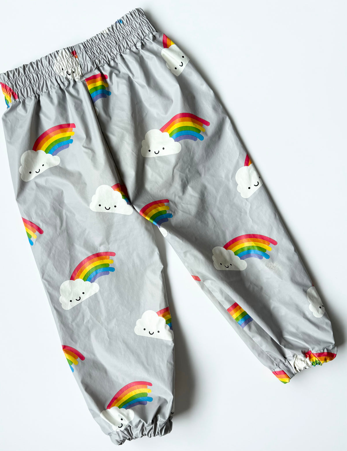 Whistle & Flute Grey Rainbows Splash/Wind Pants (3-4 Years)