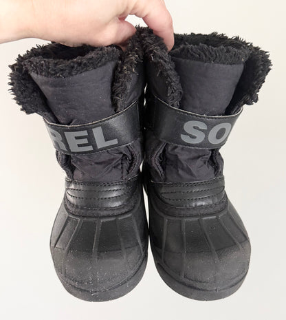 Sorel Black Snow Commander Winter Boots (10)