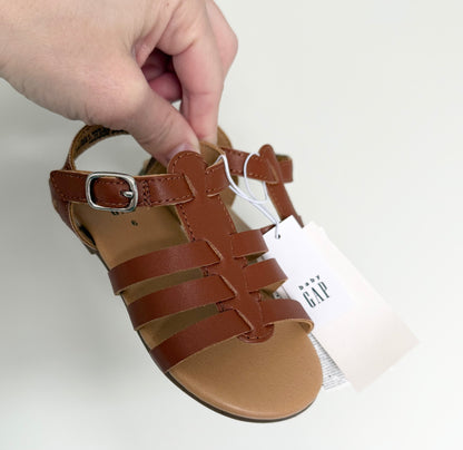 Baby Gap Light Brown Strap Sandals (6)