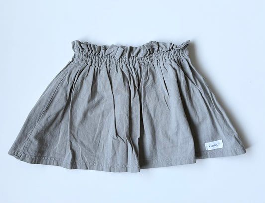 Kindly Grey Paperbag Waist Skirt (1T)