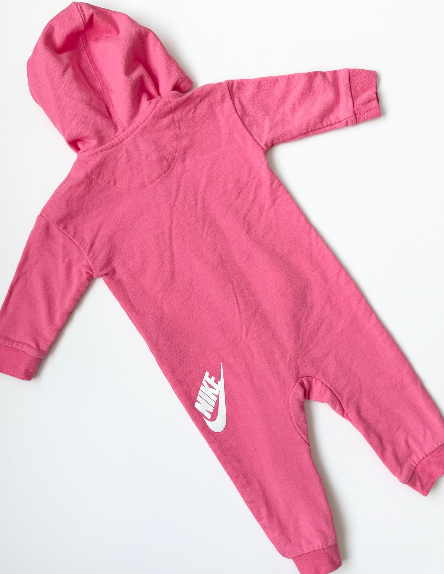 Nike Pink Zipper All Day Play Coverall (9 Months)