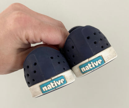 Native Dark Navy Blue Jefferson Slip Ons (C6)