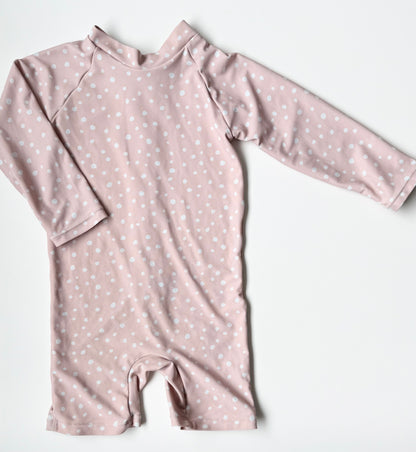 Current Tyed “The Charlotte” Pink Polkadot Sunsuit (2T)