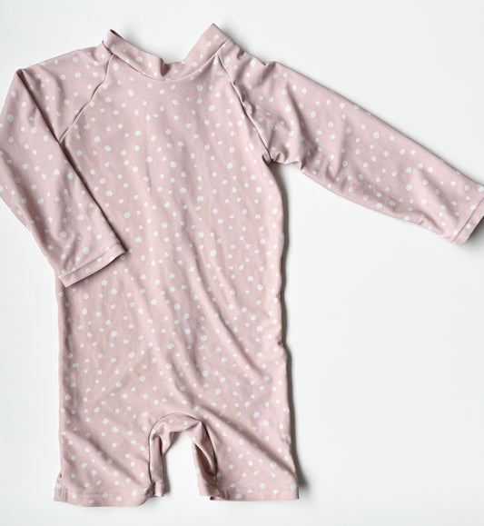 Current Tyed “The Charlotte” Pink Polkadot Sunsuit (2T)