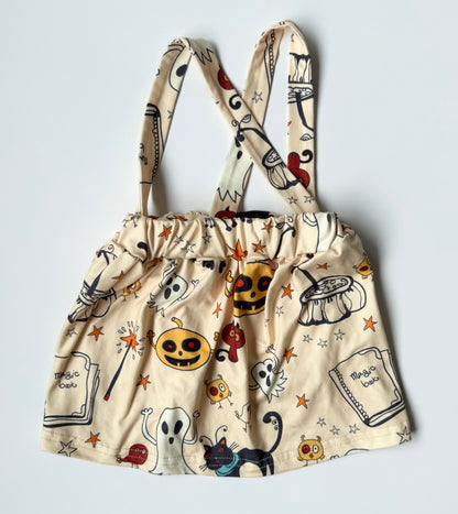 PatPat Light Yellow Halloween Skirtall (3-6 Months)