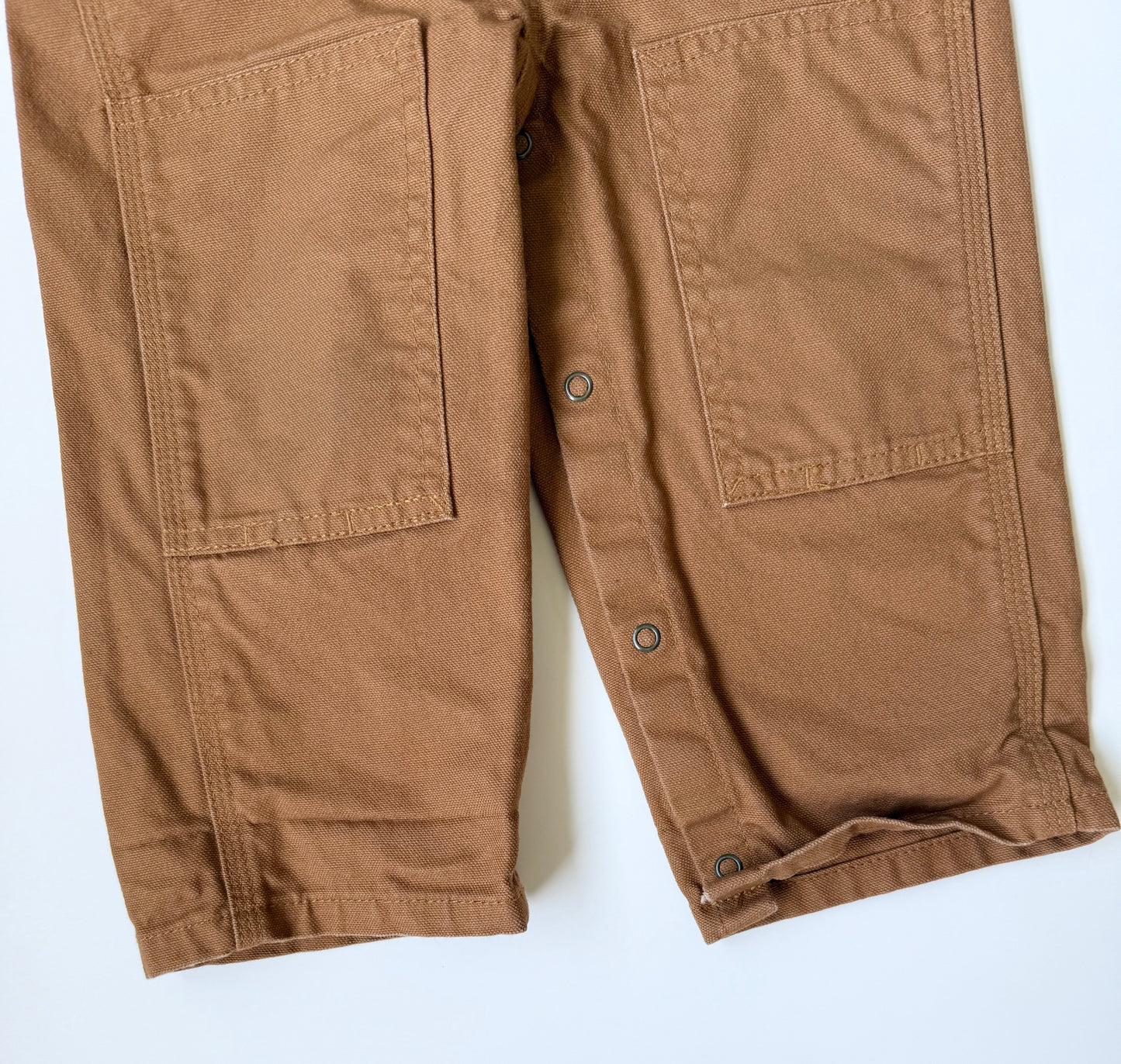 Carhartt Classic Brown Canvas Bib Overalls (24 Months)