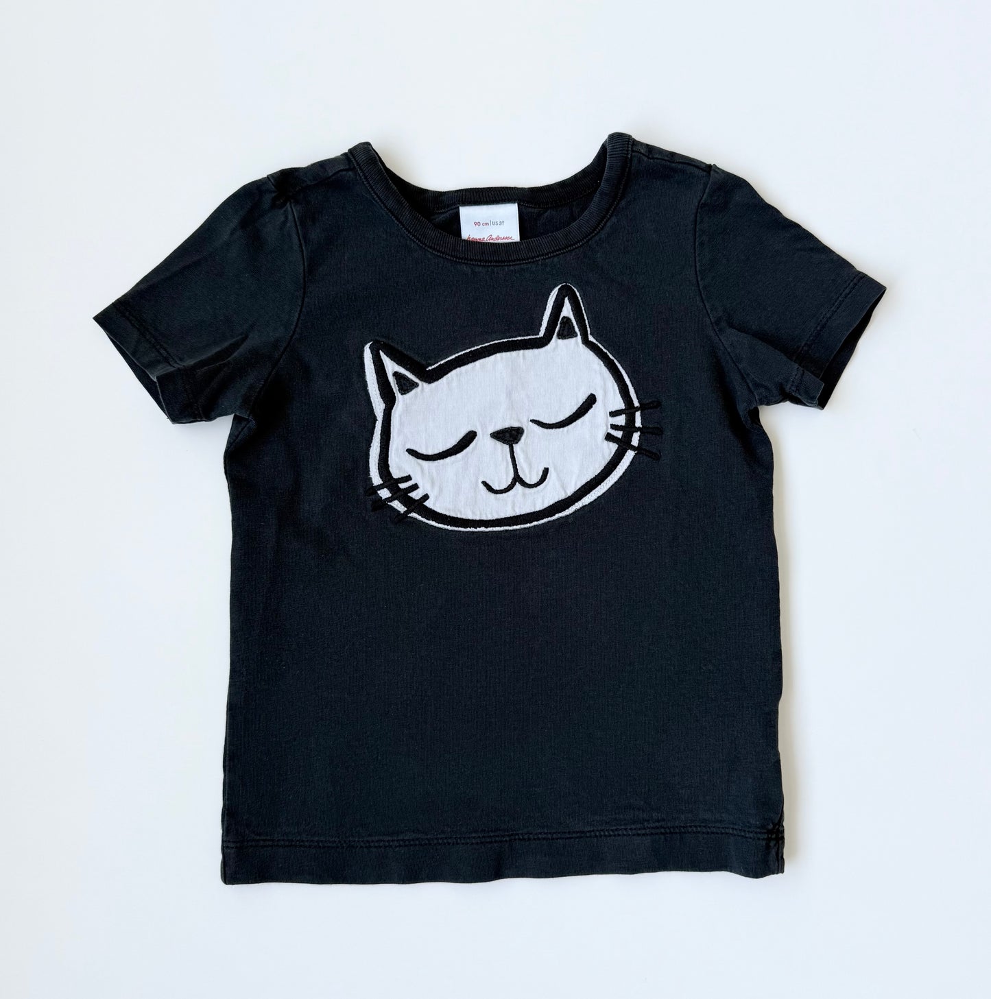 Hanna Andersson Dark Grey Cat T-Shirt (3T)
