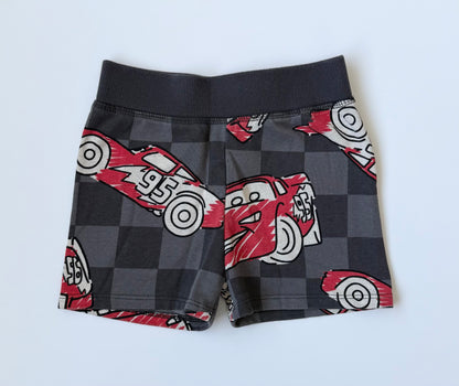 Disney Pixar Cars Grey & Red Lightening McQueen Sweater & Shorts Set (12 Months)