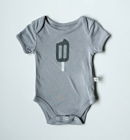 Perlim Pinpin Grey Popsicle Bodysuit (6 Months)