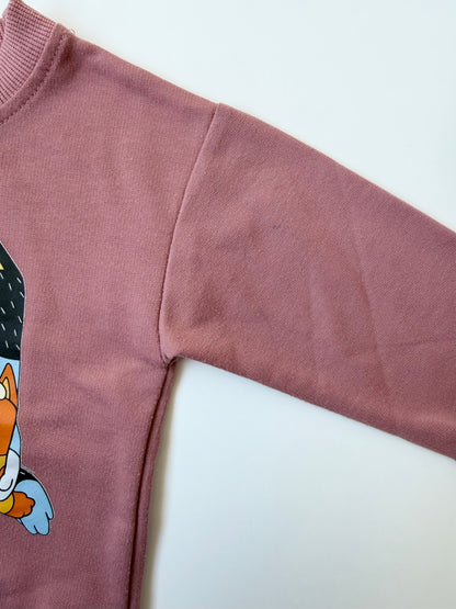 Bluey Mulberry Family Sweater & Pants Set (2T)