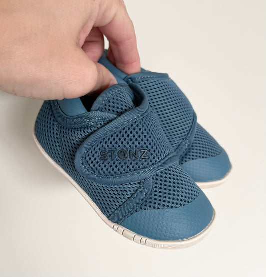 Stonz Blue Cruiser Velcro Sneakers - Baby (6)