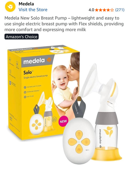 Medela Solo Single Electric Breast Pump
