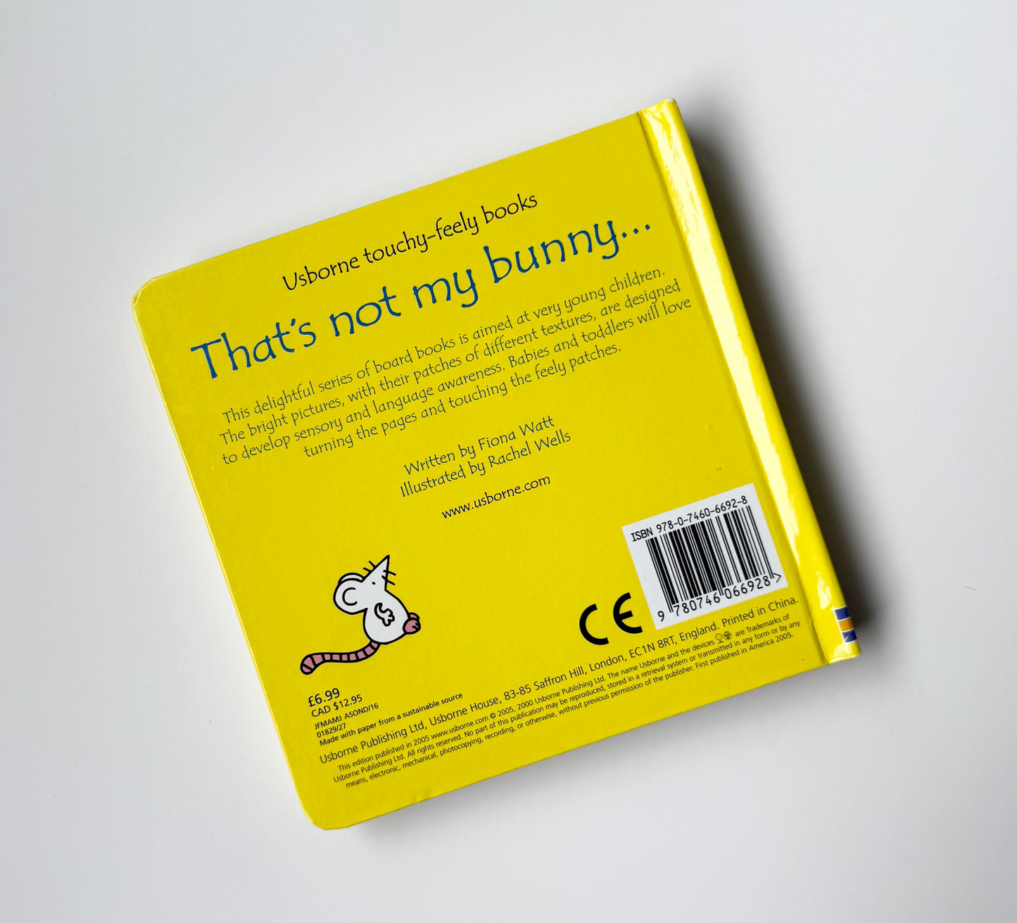 Usborne “That’s Not My Bunny” Touch & Feel Board Book