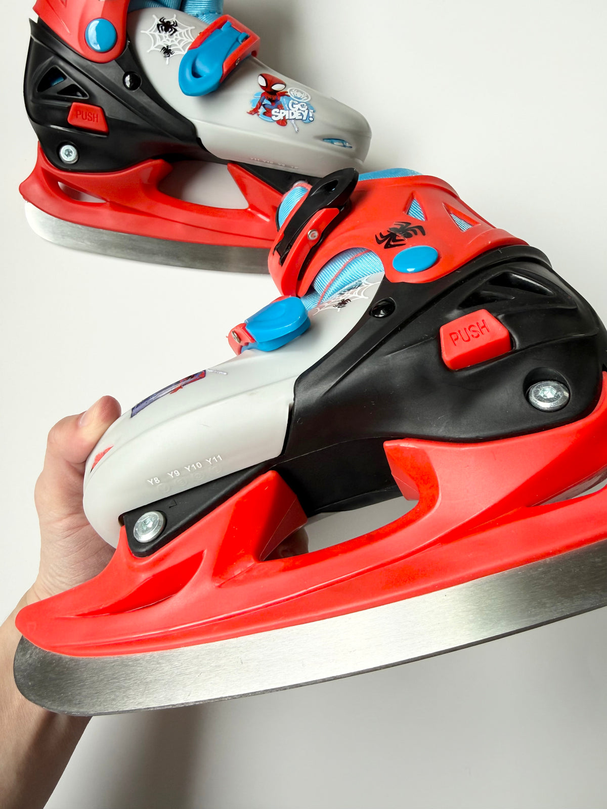 Marvel Spidey Red & Grey Hardshell Adjustable Skates (Y8-Y11)