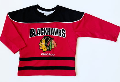 Chicago Blackhawks Red & Black NHL Hockey Jersey (2T)