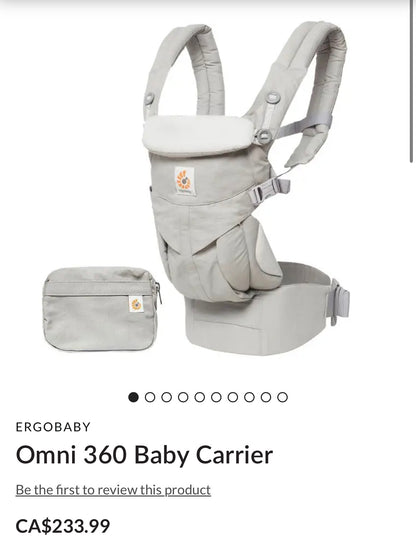 Ergo Omni 360 Classic Baby Carrier in Pearl Grey