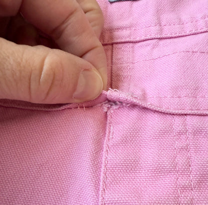 Carhartt Light Pink Canvas Bib Overalls (4T)