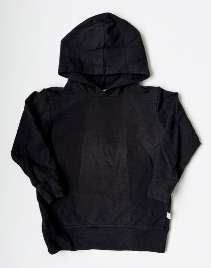 Tiny Button Apparel Black Hoodie (1/2T)