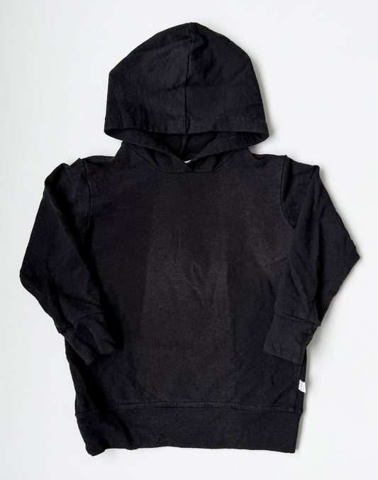 Tiny Button Apparel Black Hoodie (1/2T)